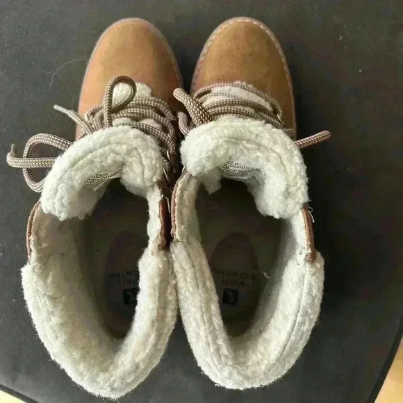 White Mountain Dynamite Lace Up Boots, Women's Size 7 M, Tan - Picture 5 of 6